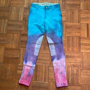 Devon Aire Ranch Dressn Fallon Taylor Tie Dye English Riding Breeches